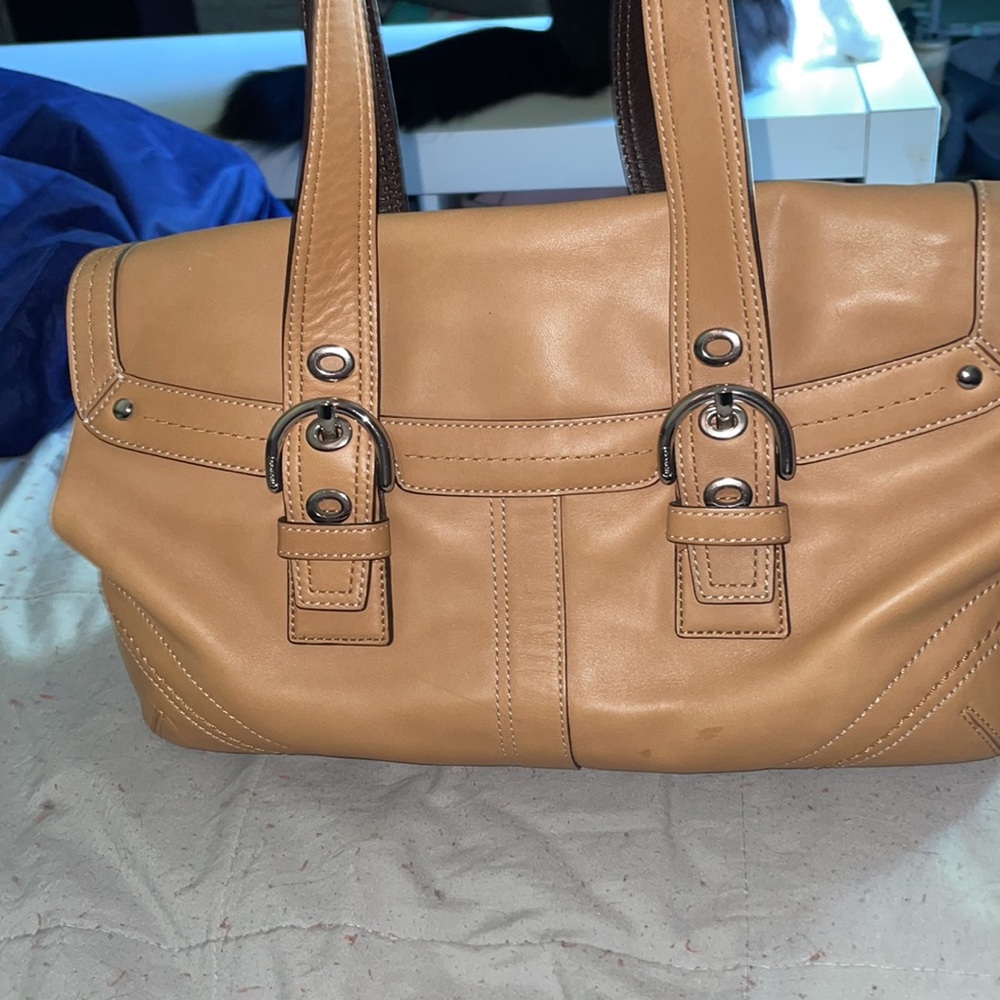Coach Beige Shoulder Bag